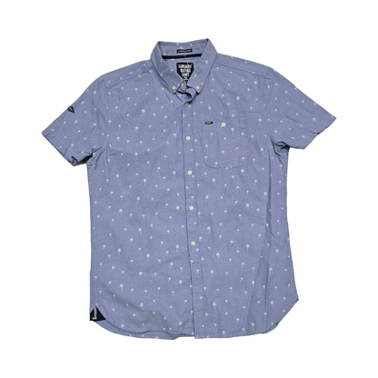 Camisa Manga Corta Superdry Grande L Azul Claro Oxford