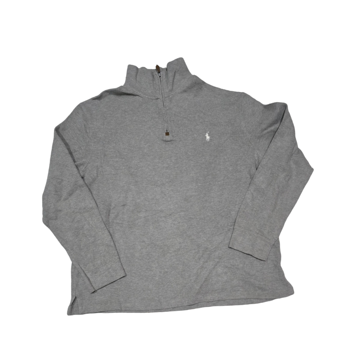 Sueter Ralph Lauren Xgrande Gris Pony Blanco