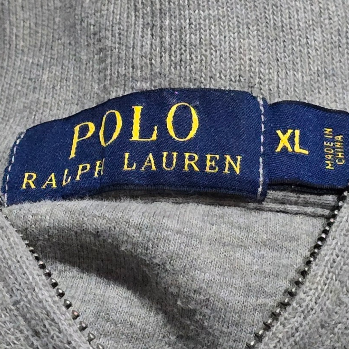 Sueter Ralph Lauren Xgrande Gris Pony Blanco