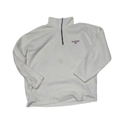 Sudadera Ralph Lauren 2xl Blanca Retro