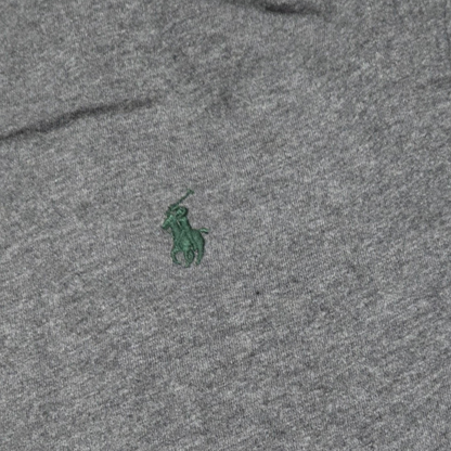 Playera Ralph Lauren Grande L Gris Pony Verde