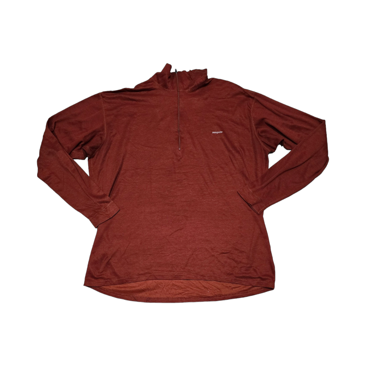 Playera Manga Larga Patagonia Xgrande Naranja medio cierre