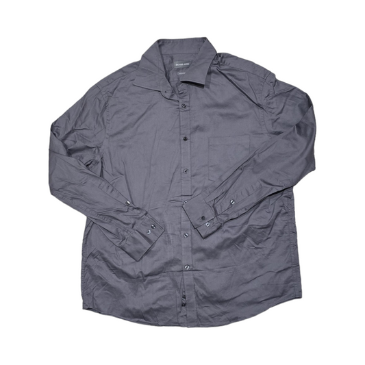 Camisa Michael Kors Xgrande 17 1/2 34-35 Regular Fit Gris
