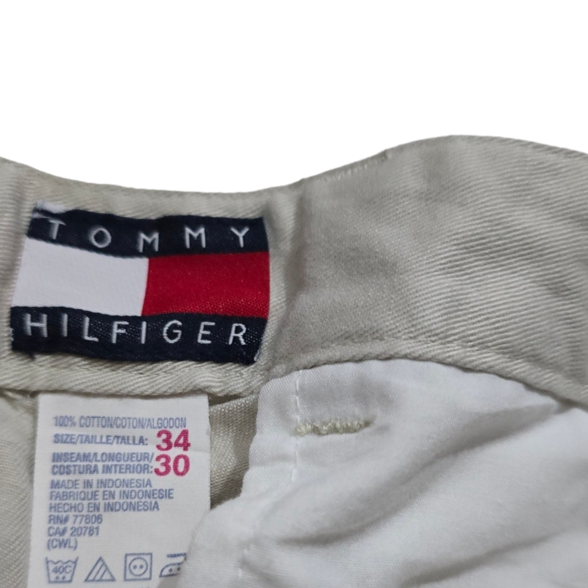 Pantalon Tommy Hilfiger 34x30 Beige