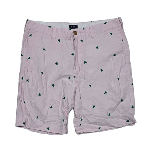 Bermuda J.crew Talla 32 Rosa Tortugas