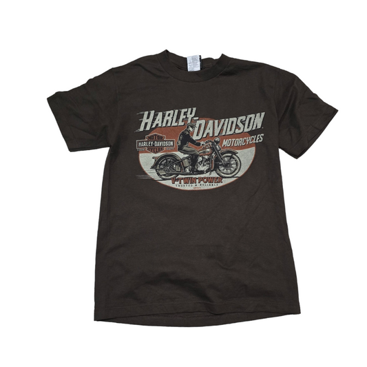 Playera Harley Davidson Chico S Cafe V-twin Power