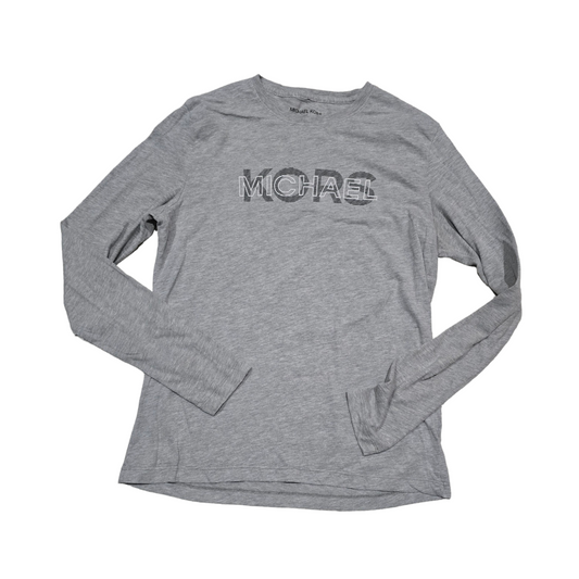 Playera Manga Larga Michael Kors Chico S Gris