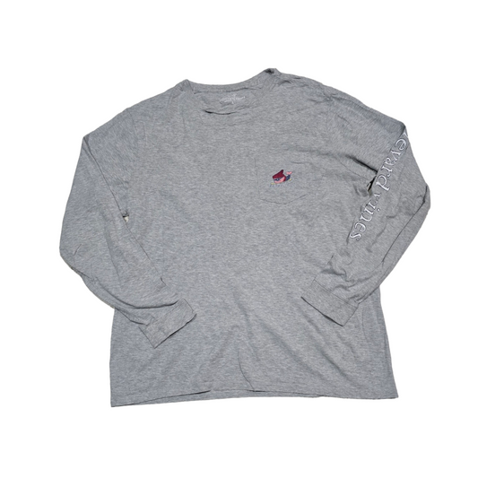 Playera Manga Larga Vineyard Vines Grende L Gris