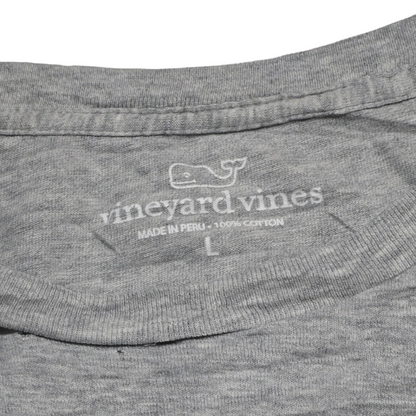 Playera Manga Larga Vineyard Vines Grende L Gris