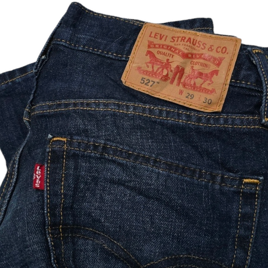 Pantalo Levis 527 29x30 Azul Recto