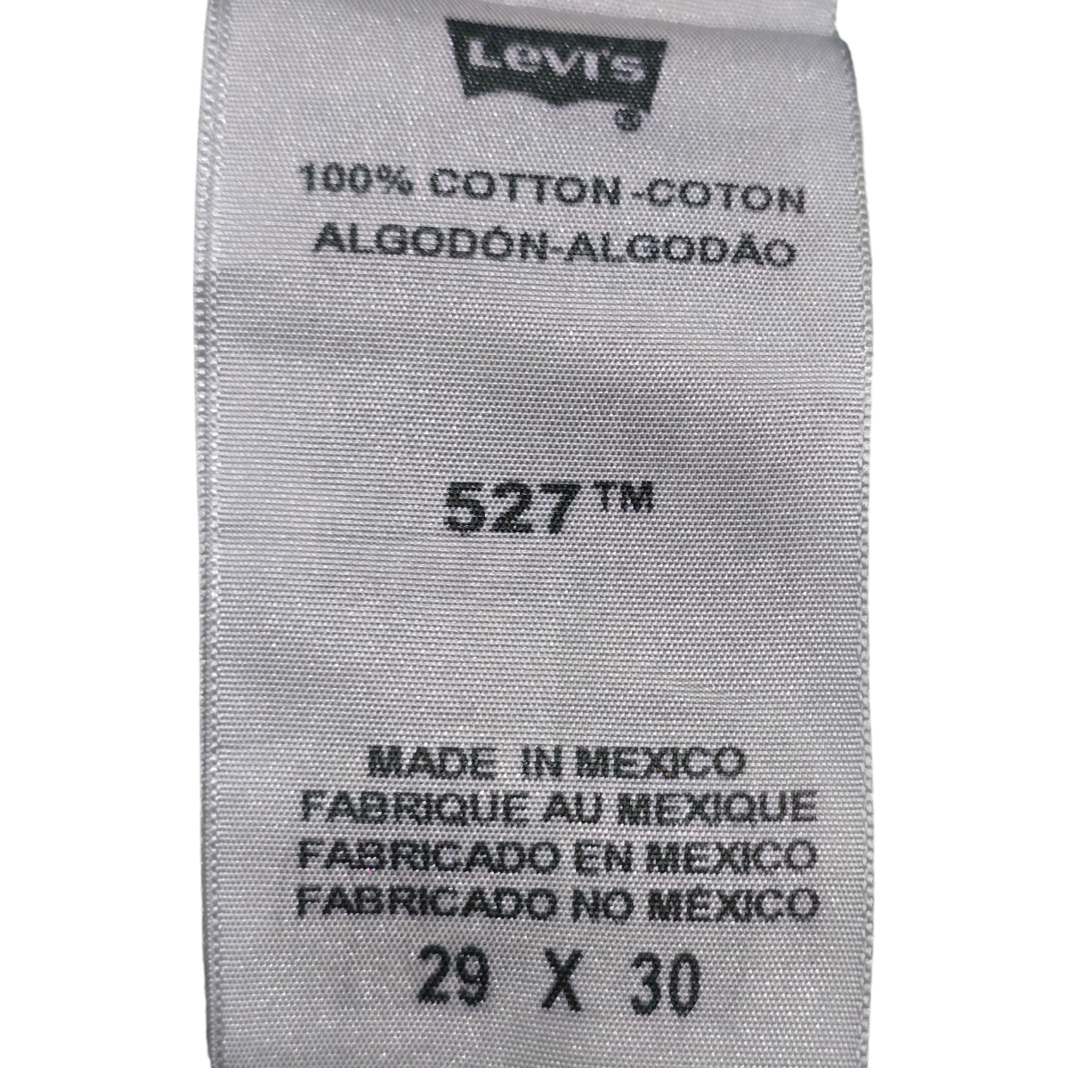 Pantalo Levis 527 29x30 Azul Recto