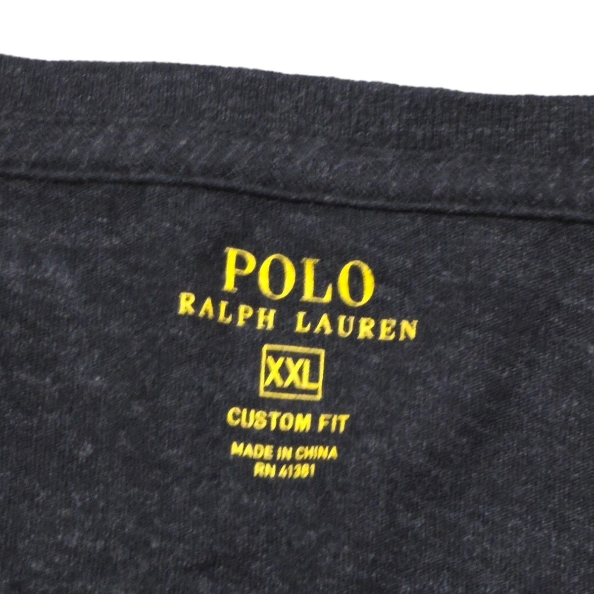 Playera Ralph Lauren 2xl Custom Fit Gris Oscuro