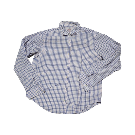 Camisa Brooks Brothers Mediana M Cuadro Blanco