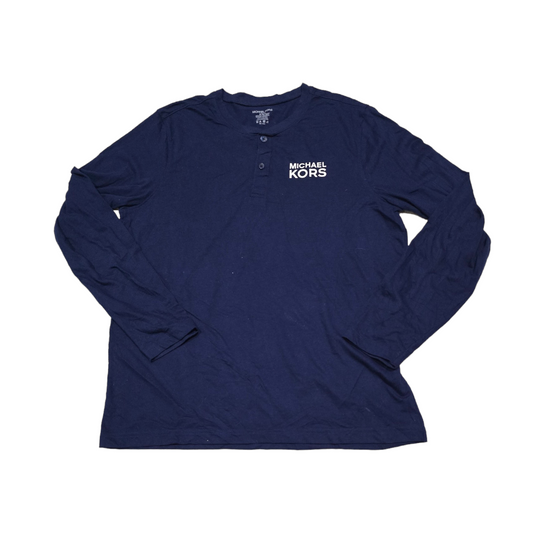 Playera Manga Larga Michael Kors Mediana M Azul