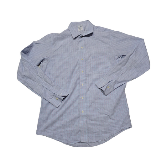 Camisa Brooks Brothers Grande L 16-35 Extra Slimfit Azul