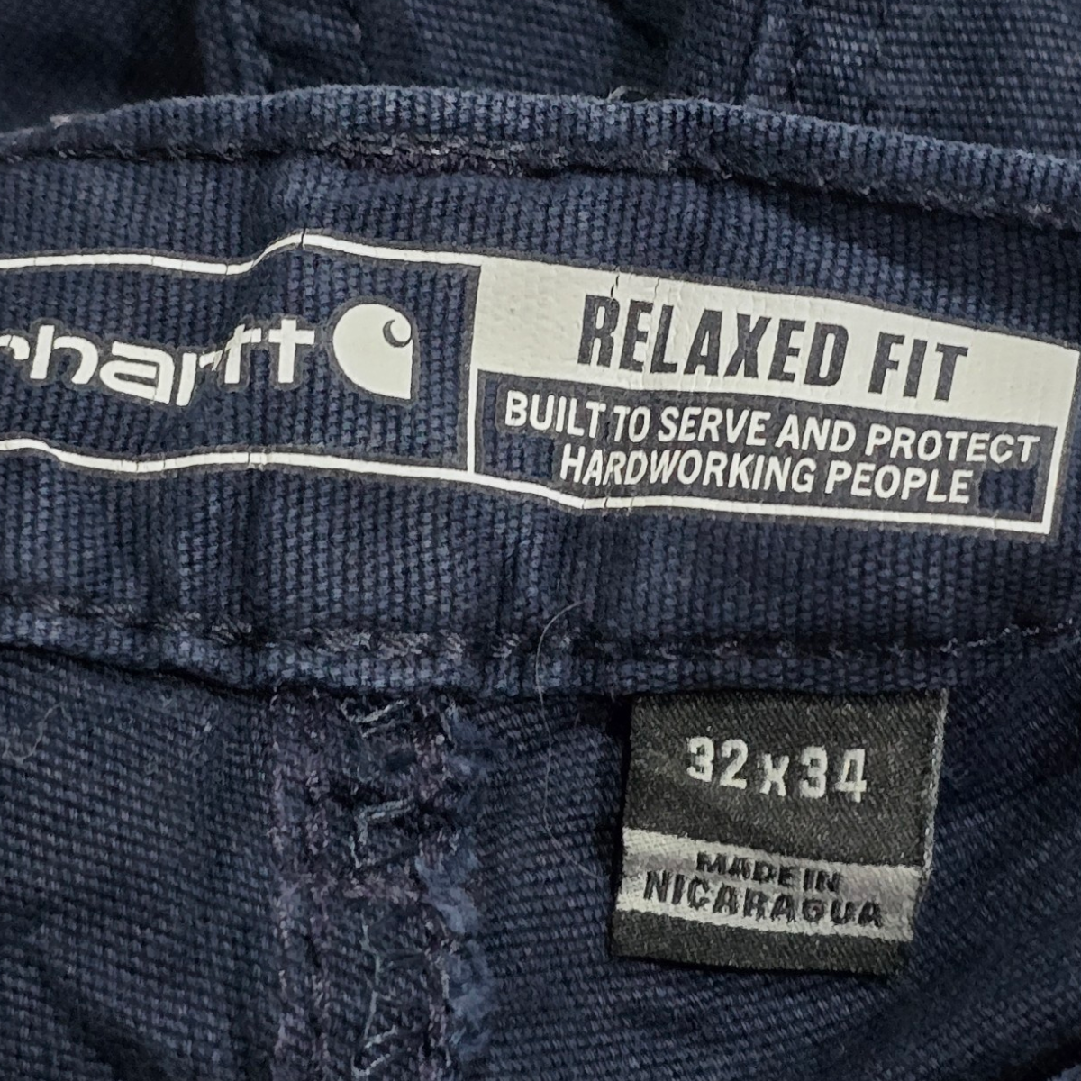 Pantalon Carhartt 32x34 Relaxed Fit Azul