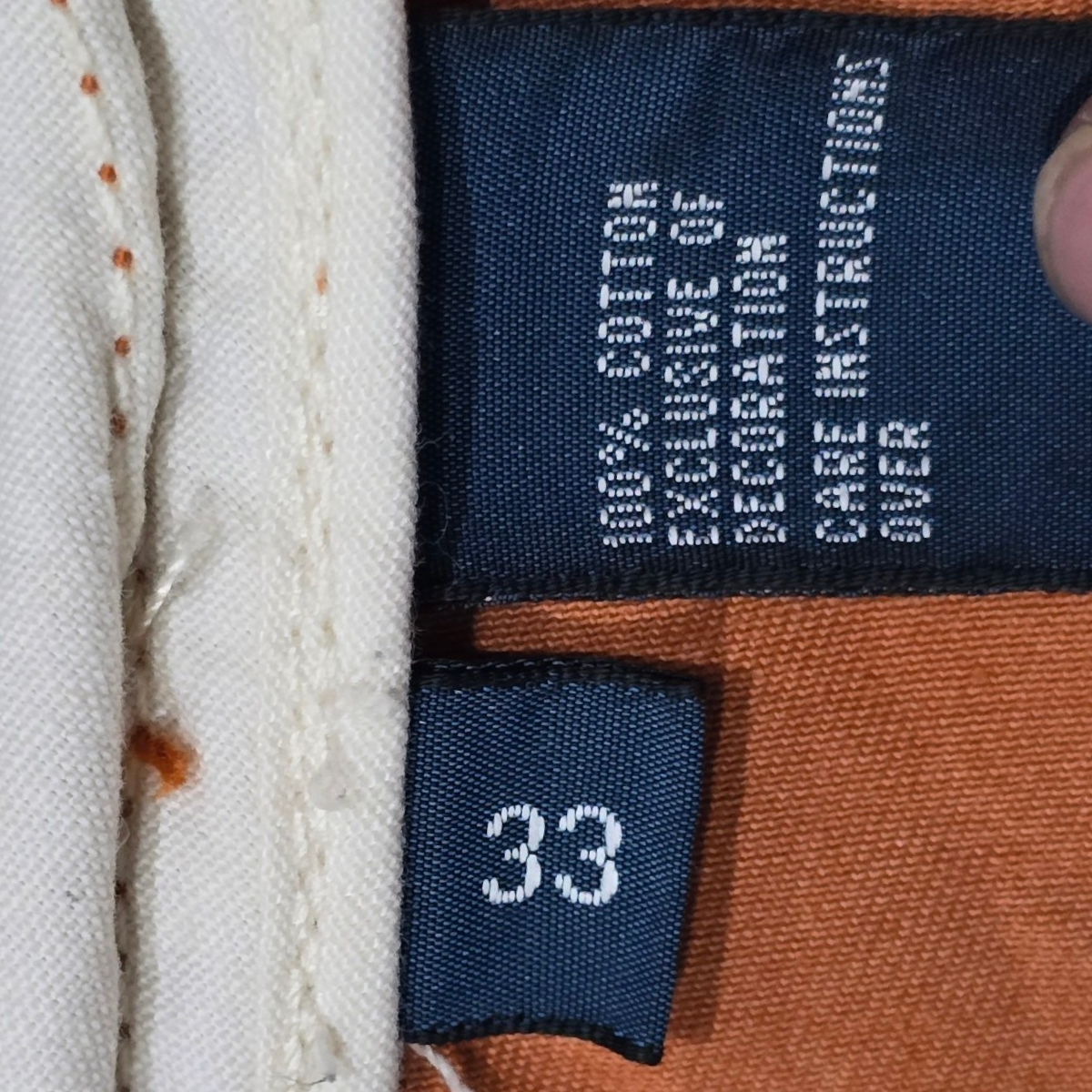 Short Cargo Ralph Lauren Talla 33 Naranja Deslavado