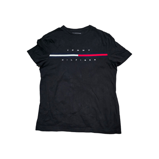 Playera Tommy Hilfiger Chico S Negro