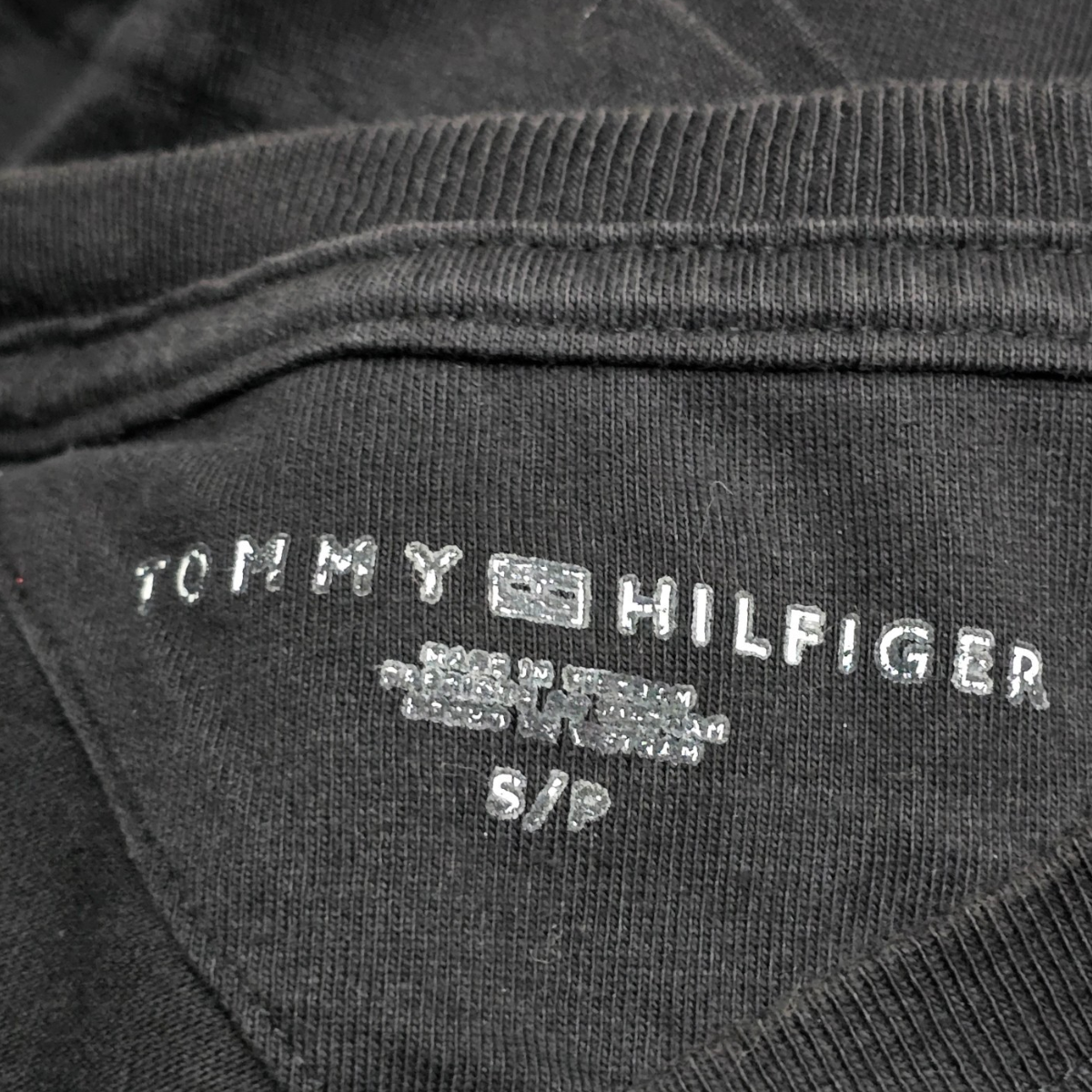 Playera Tommy Hilfiger Chico S Negro