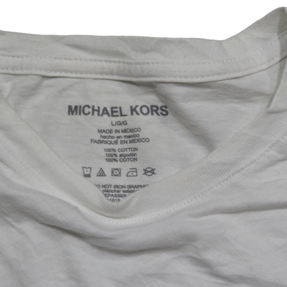 Playera Manga Larga Michael Kors Grande L Blanca