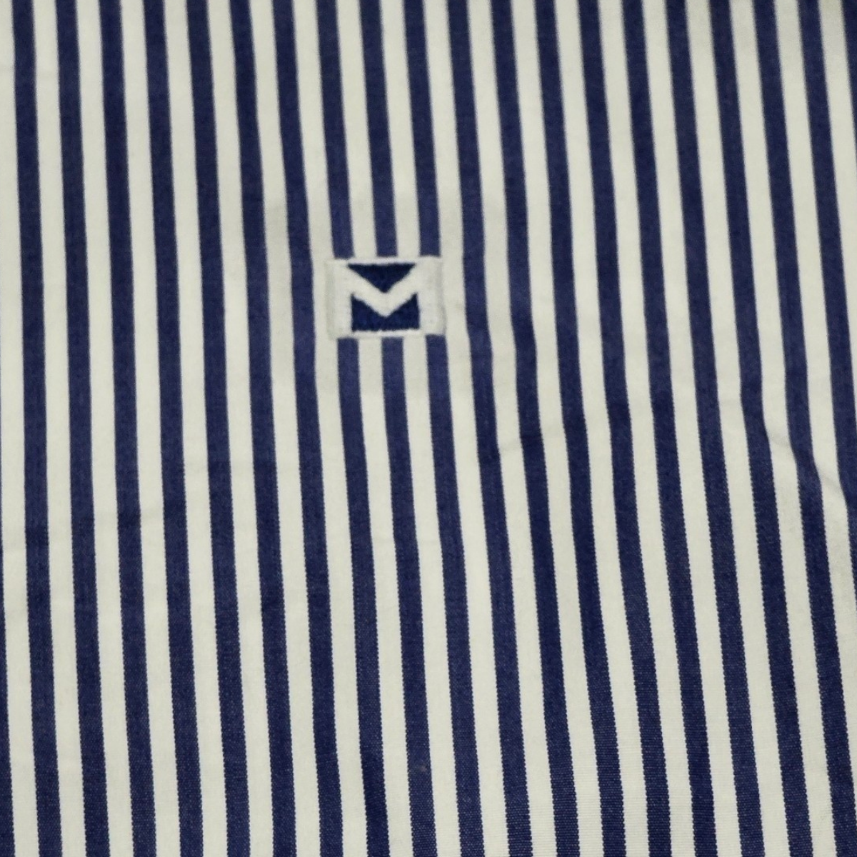 Camisa Manga Corta Michael Kors Grande L Rayas Azul Blanco