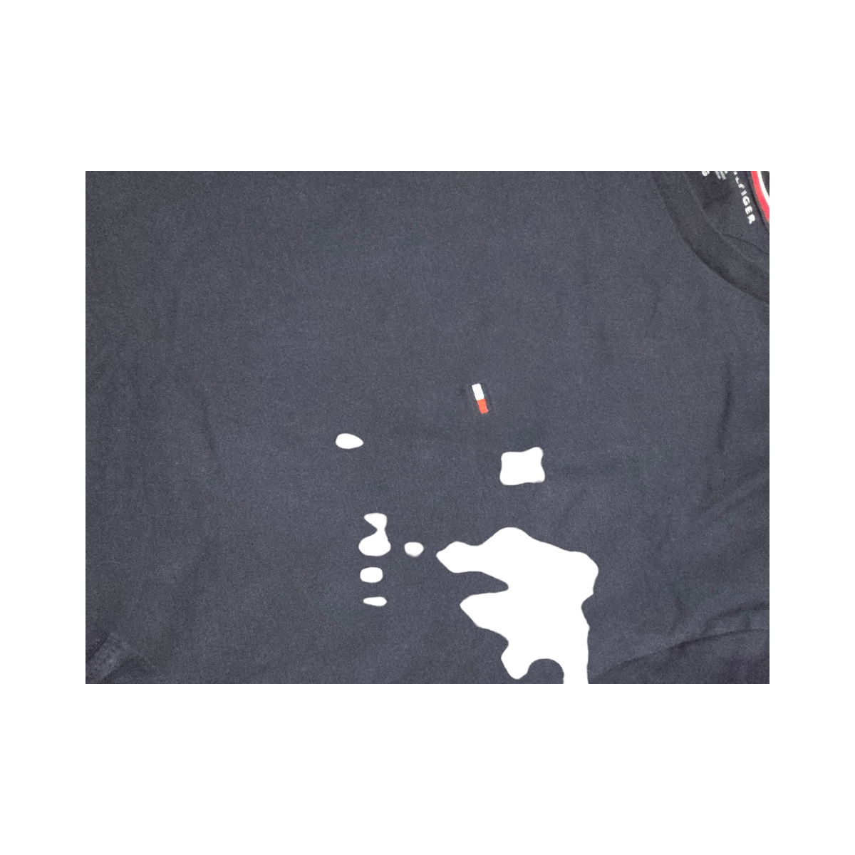 Playera Manga Larga Tommy Hilfiger Grande L Azul