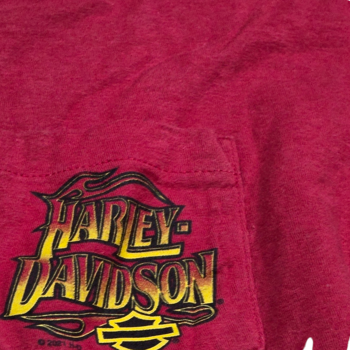 Playera Harley Davidson 2xl Rojo Boston