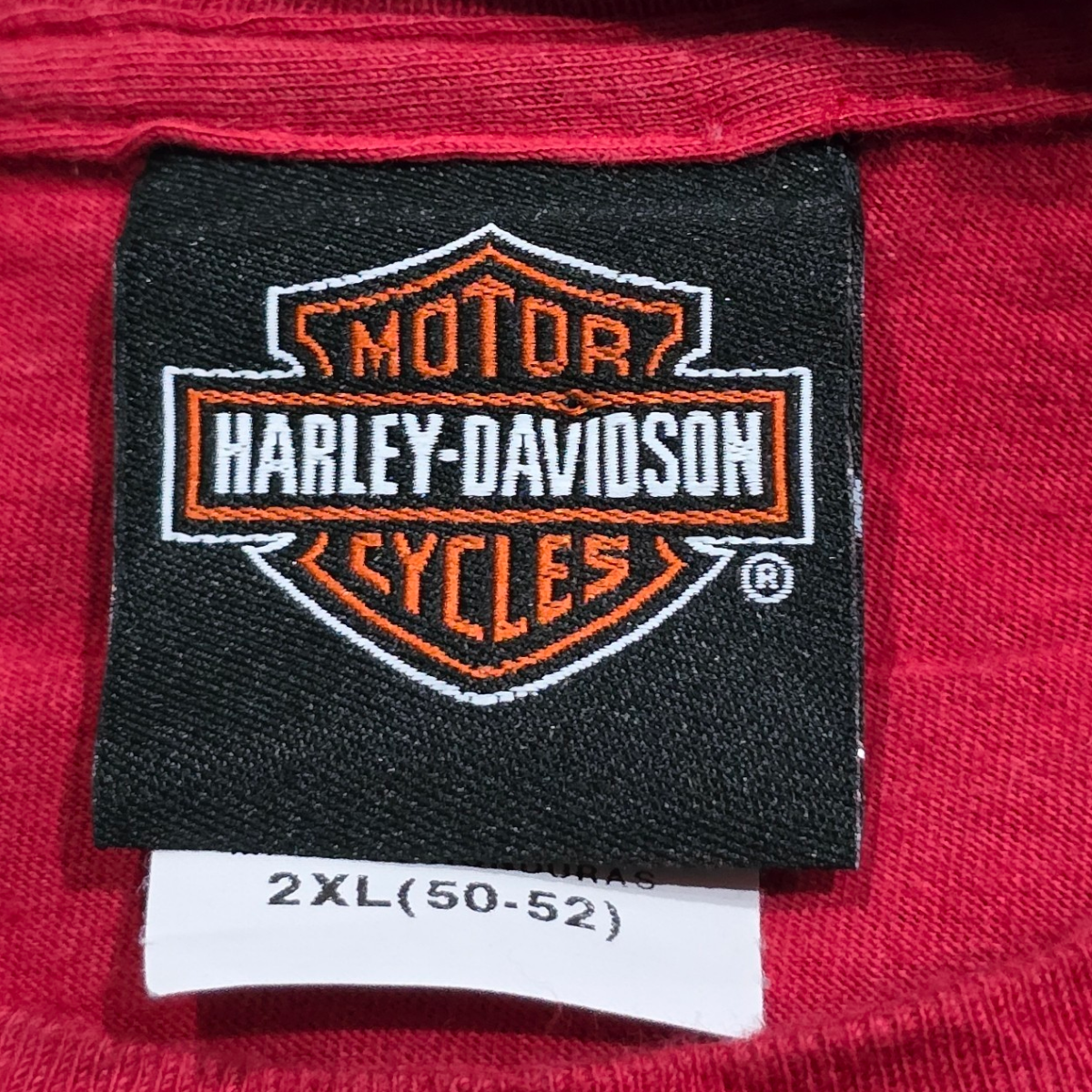 Playera Harley Davidson 2xl Rojo Boston