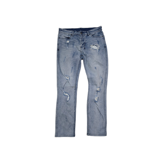 Pantalon Ksubi 32x30 Skinny Azul Claro