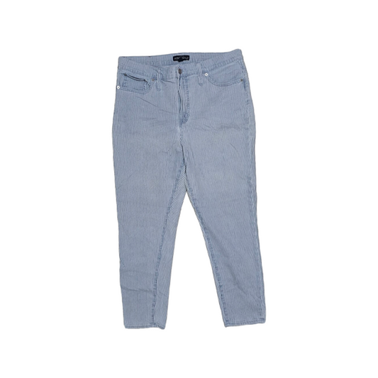 Pantalon J.crew 32 Slimfit Azul Claro Lineas