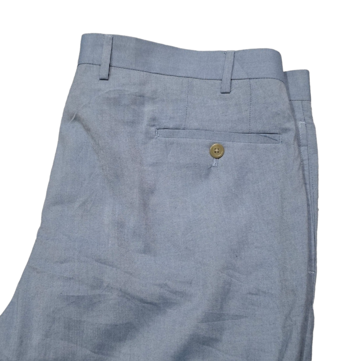 Pantalon Vestir Ralph Lauren 40x30 Azul Claro Recto