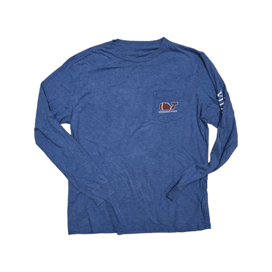 Playera Manga Larga Vineyard Vines Mediana M Azul