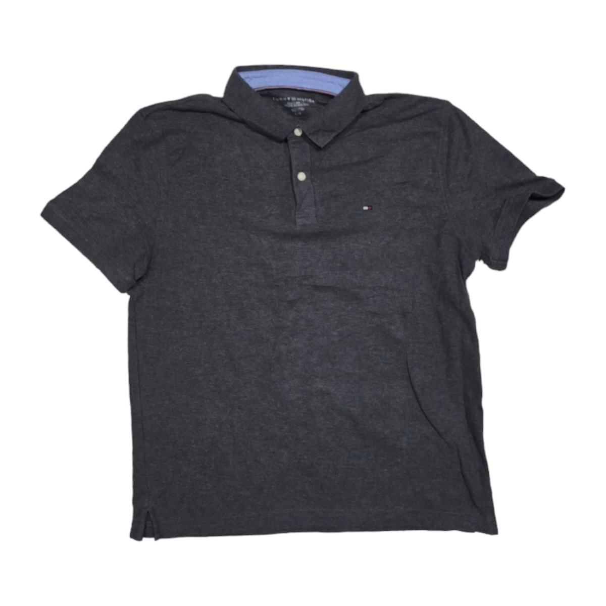 Playera Polo Tommy Hilfiger Grande L Regular Fit Gris