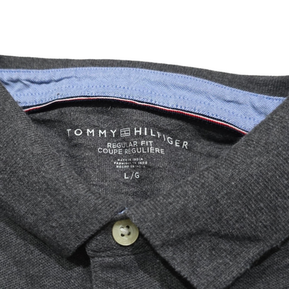 Playera Polo Tommy Hilfiger Grande L Regular Fit Gris