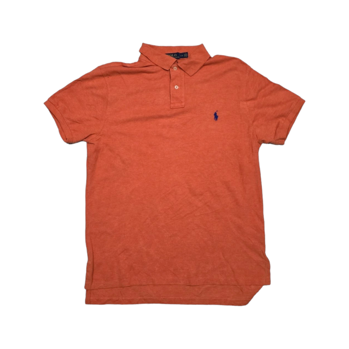 Playera Polo Ralph Lauren Grande L Custom Fit Naranja