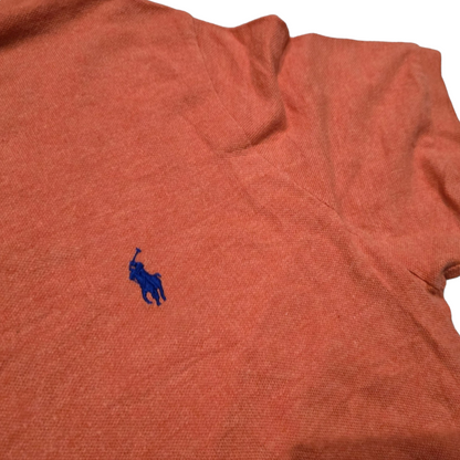 Playera Polo Ralph Lauren Grande L Custom Fit Naranja