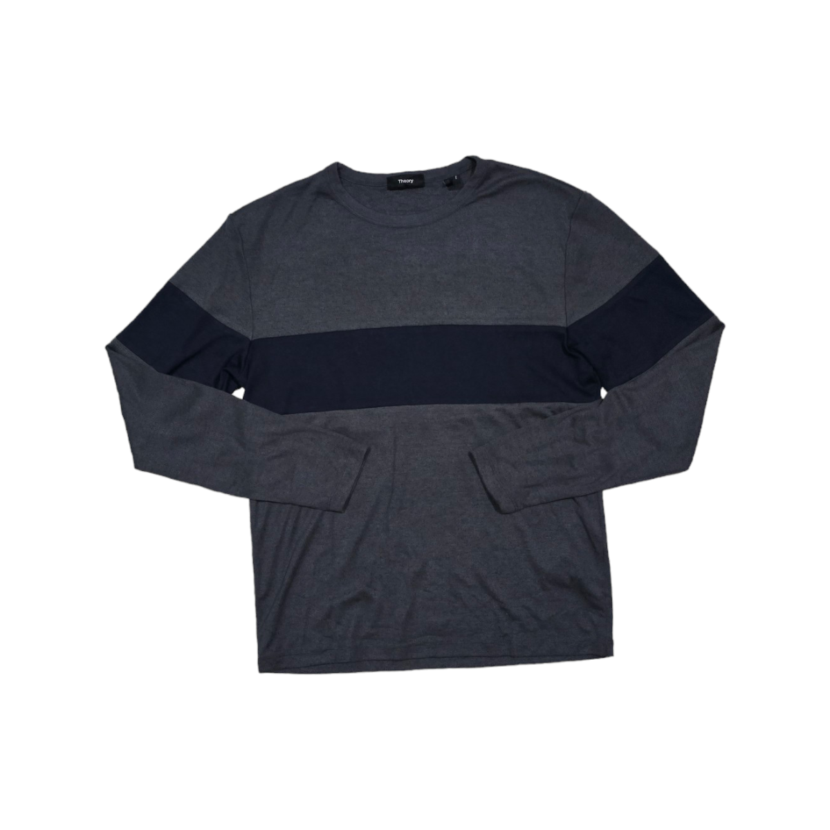 Playera Manga Larga Theory Chico S Gris