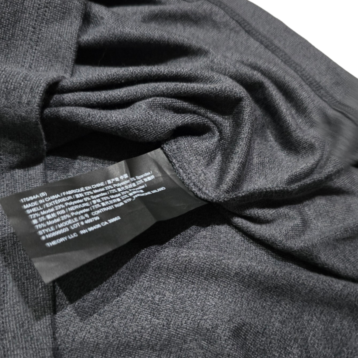 Playera Manga Larga Theory Chico S Gris