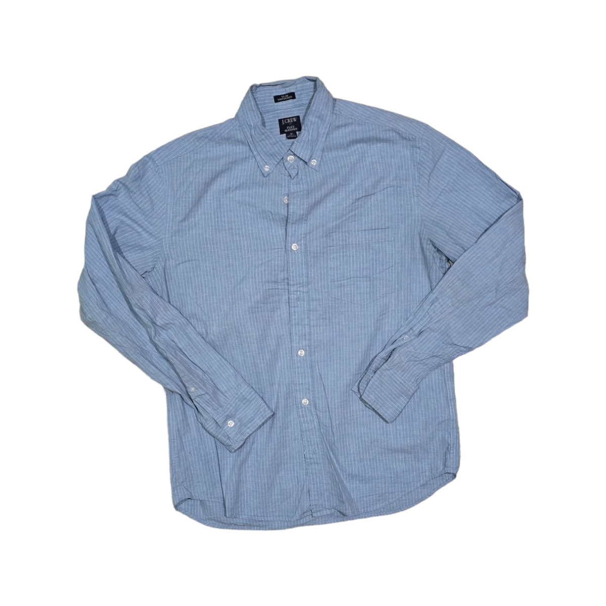 Camisa J.crew Mediana M Azul Cielo Lineas