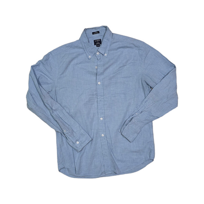 Camisa J.crew Mediana M Azul Cielo Lineas