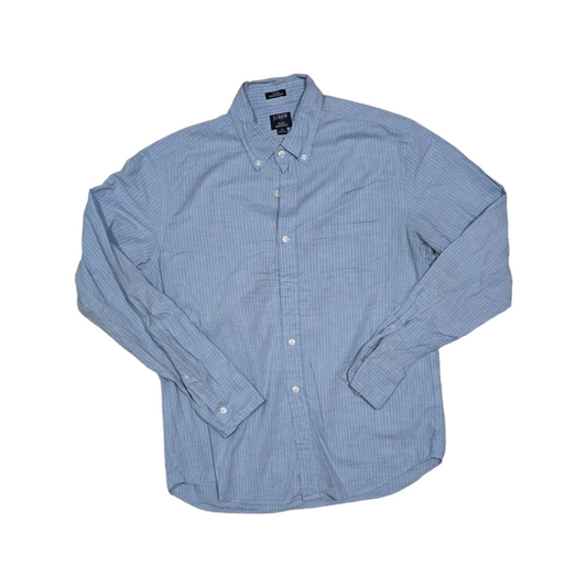 Camisa J.crew Mediana M Azul Cielo Lineas