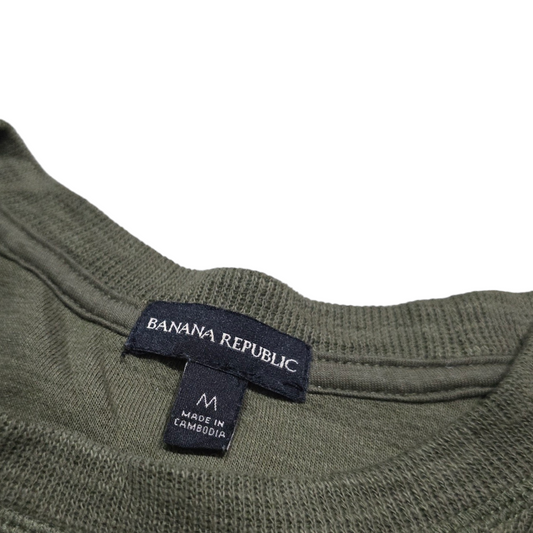 Playera Manga Larga Banana Republic Mediana M Verde