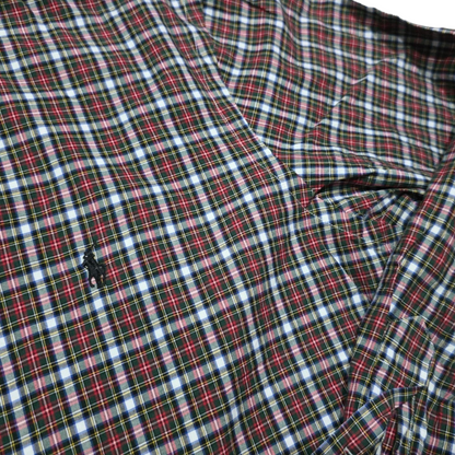 Camisa Ralph Lauren Xgrande Xl 17 1/2 44 Cuadro Rojo Y Verde