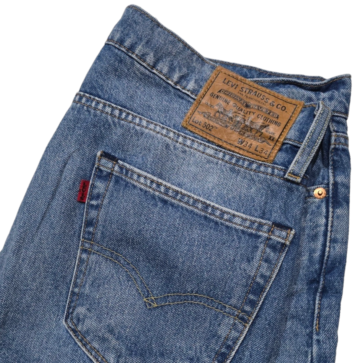 Pantalon Levis 502 34x34 Slimfit Azul