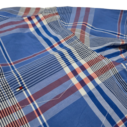 Camisa Tommy Hilfiger Chico S Custom Fit Cuadro Azul