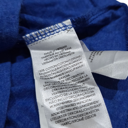 Playera Ralph Lauren Chico S Classic Fit Azul Pony Naranja