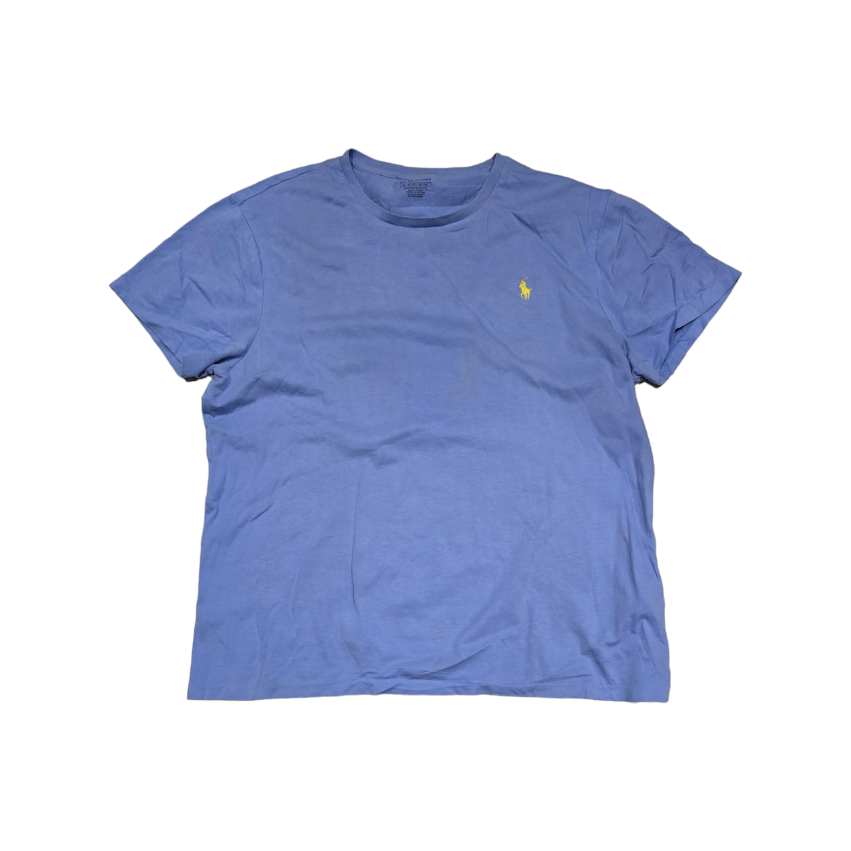 Playera Ralph Lauren Xgrande Xl Custom Slimfit Azul Claro