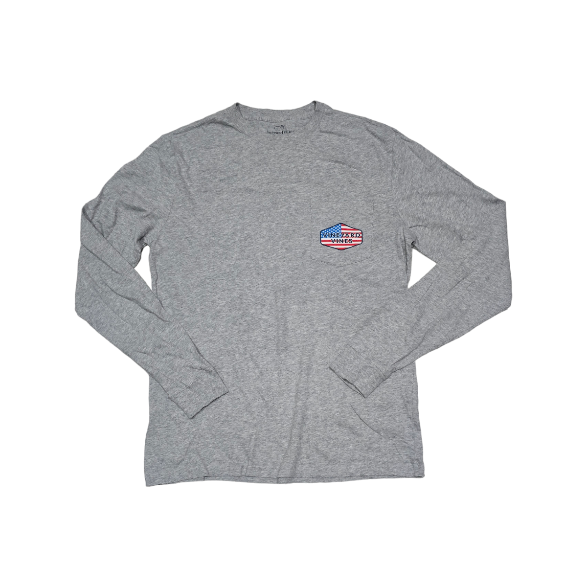Playera Manga Larga Vineyard Vines Xchico Xs Gris Bandera