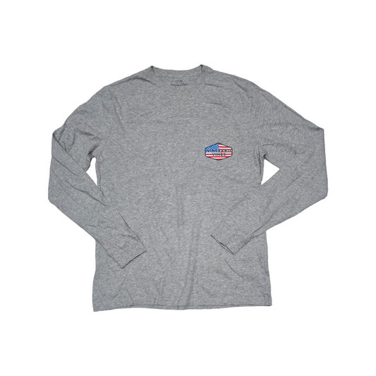 Playera Manga Larga Vineyard Vines Xchico Xs Gris Bandera