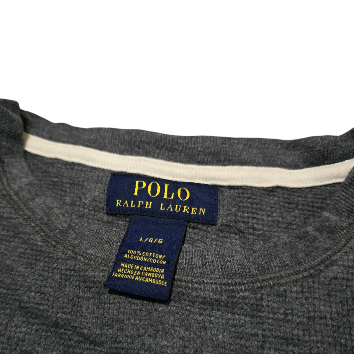 Playera Manga Larga Ralph Lauren Grande L Gris